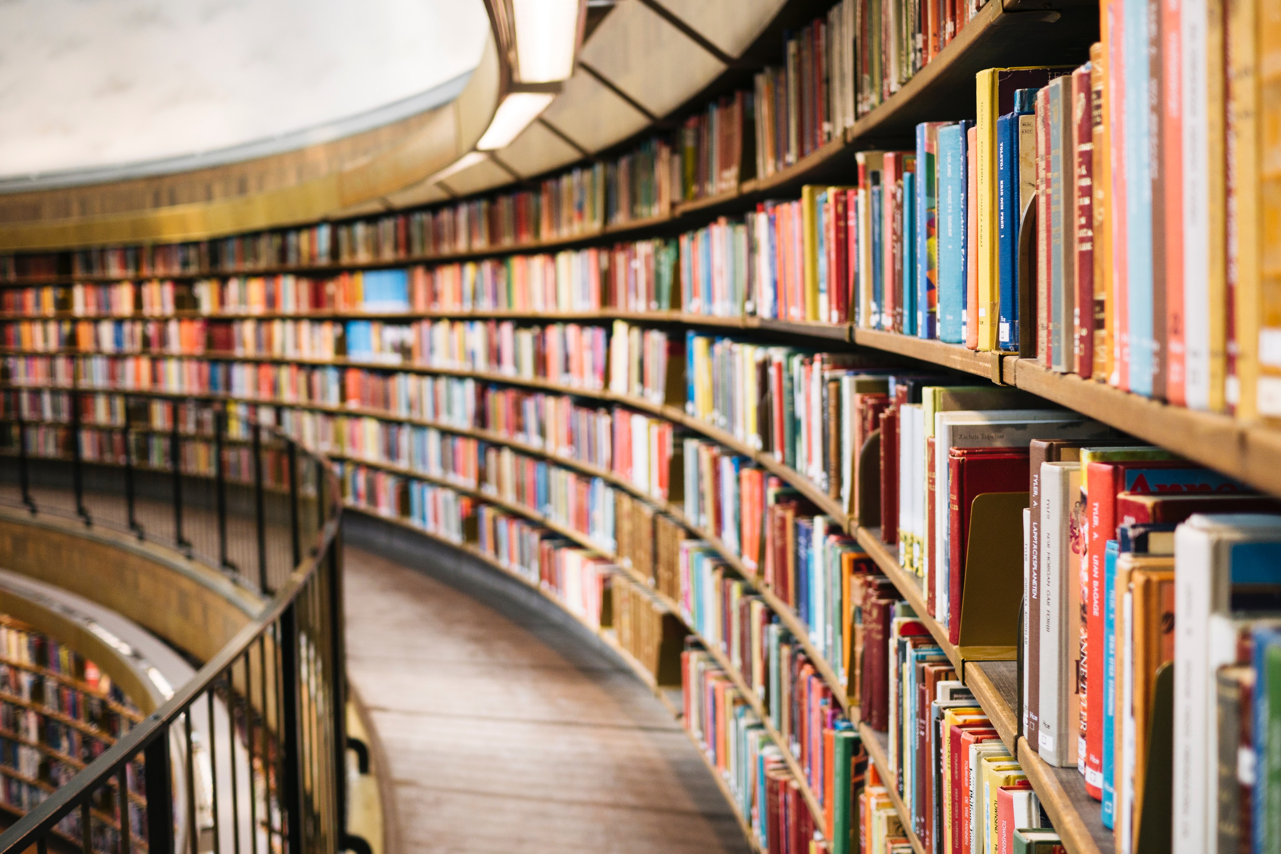 Bibliothèque remplie d’ouvrages, illustrant la richesse documentaire de la formation